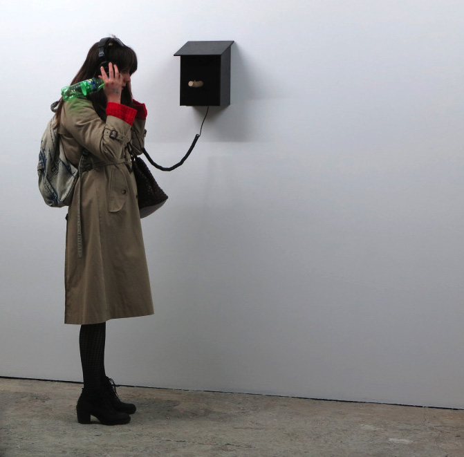 Whilfwolves sound installation for headphones by Arjan Vanmeneen at Netwerk Aalst